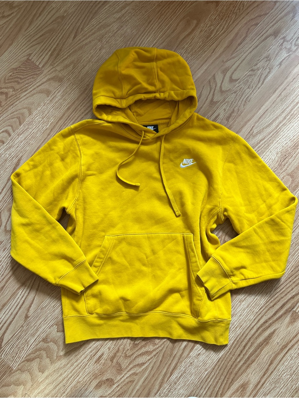 Nike Women’s Oversized Yellow Crewneck Hoodie